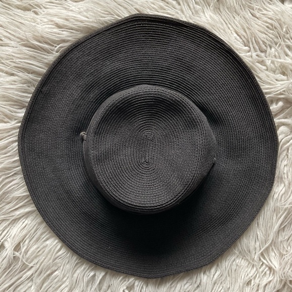 San Diego Hat Company Brown Woven Paper Leather Drawstring Large Brim Sun Hat OS main image 5